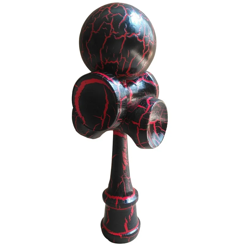 

New Full Crackle Wood Kendama 20cm Funny Japanese Traditional Wooden Ball Education Traditional Game Toy New