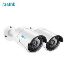Reolink Surveillance Camera PoE 4MP IP cam Bullet Outdoor Indoor CCTV 1440P Onvif Infrared Cam RLC-410-2 (2 pack)