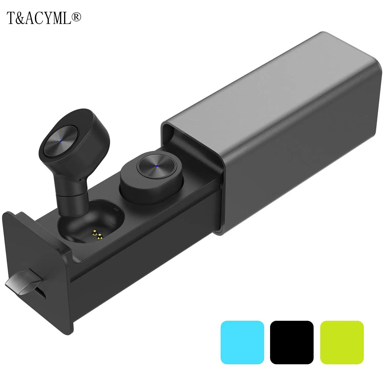 

Bluetooth earphone Wireless headset 4.2 with Mic Stereo Sweatproof Sports earbud Noise Cancelling Headphones with Charging case