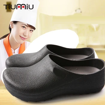 

Men Women Chef Shoes Casual Flat Work Shoes Unisex Breathable Lightweight Non-Slip and Wear-Resistant Kitchen Cook Working Shoes