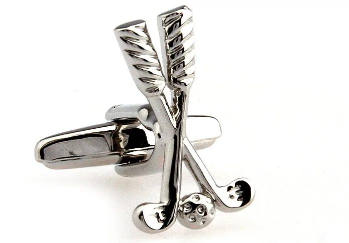 Free shipping [support custom] magnificent golf modelling cufflink silver color shirt cuff links |