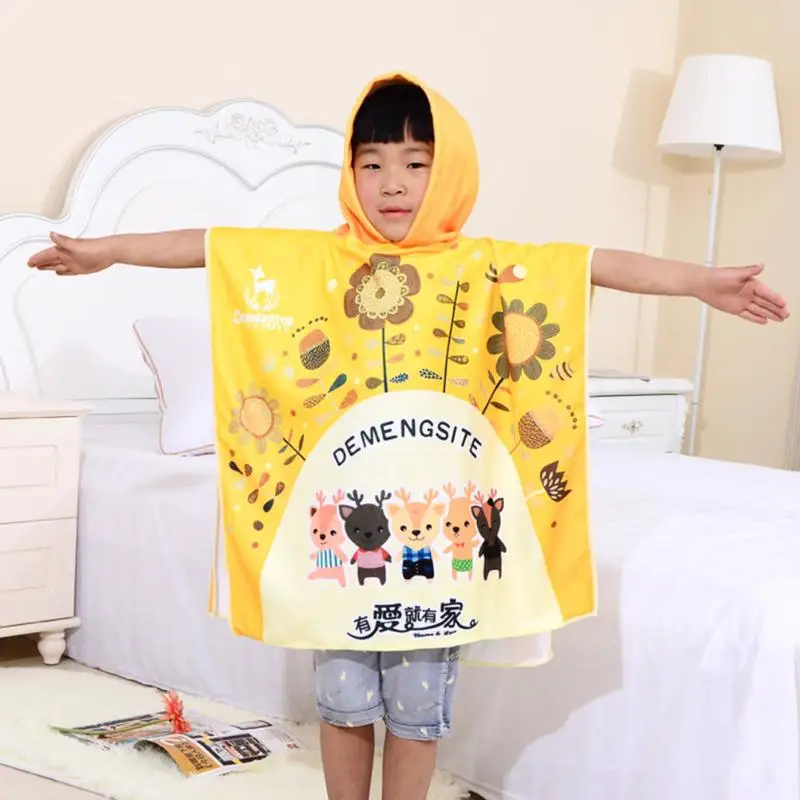 Kids Towel 2018 Toddler Baby Lovely Animal Cartoon Hooded Bath Towels