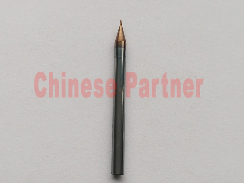 

Free shipping- 3pcs 0.5mm hrc60 D0.5*D4*50 2 Flutes golden Micro Grain Spiral Bit Milling Tools Carbide CNC Endmill Router bits