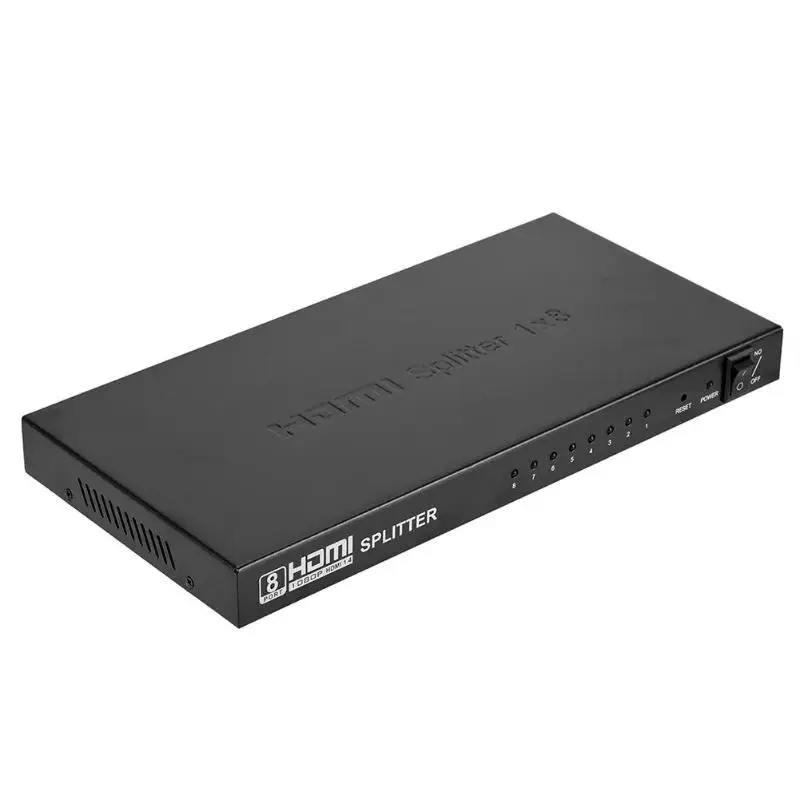 

HDMI Video Audio Signal Splitter 1 in 8 out HDMI Switcher Support 1080P Adapter for HDTV PC DVD Projector
