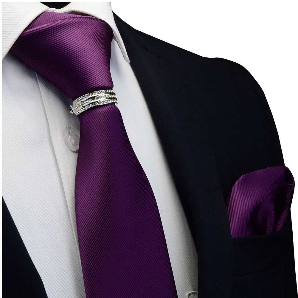 GUSLESON, дизайнер, однотонный мужской галстук, карман, квадратный галстук, застежка, набор, красный, желтый, зеленый, шелковые галстуки, костюм, свадебный бизнес - Цвет: 04S
