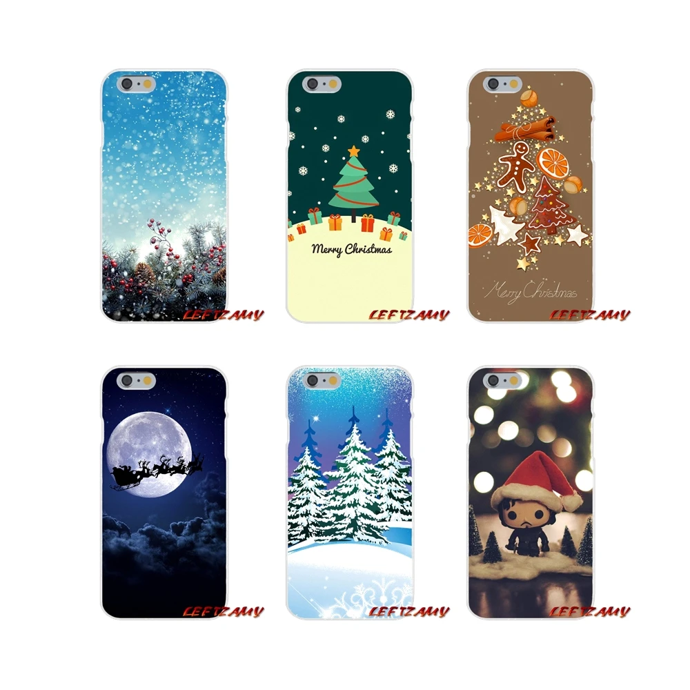 Transparent TPU Bag Case For Samsung Galaxy A5 A6S A7 A8 A9S Star J4 J6 J7 J8 Prime Plus 2018 happy New Year Christmas snowflake | Мобильные