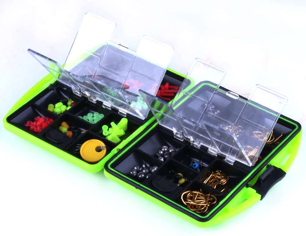  Fishing Tackle Kit, 24 Compartments Fishing Tool Set, Tackle  Box, Full Loaded Lure Bait Hooks Sinker, with 24 Kinds of Fishing  Accessories Kit : Sports & Outdoors