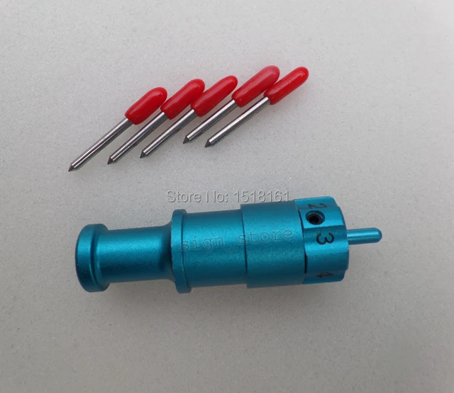 1pc Cricut Blade Holder 14mm Diameter + 5pcs 45 Degree Roland Refine