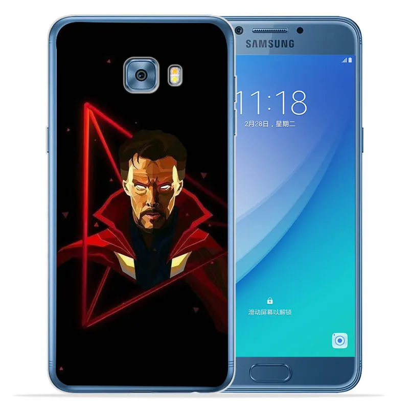 Роскошные Marvel для samsung Galaxy A9 A8 A7 A6 A5 A3 чехол силиконовый чехол, корпус Etui Железный человек Тор hero ракета