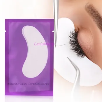 

Free shipping 200pairs Purple Package Under Eye Pads Eye Patches For Eyelash Extension Tips Strict Wraps Eyelashes Makeup Tools