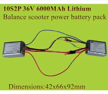 

lithium 36v 6000mah li-ion battery XT60 T plug 36v 6Ah 5.2Ah 10s2p repalce 36v 4.4ah self balance scooter board