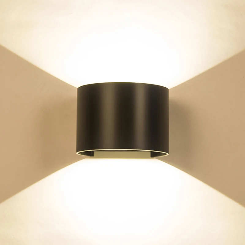 

6W 12W LED Wall Light Outdoor Waterproof IP65 Modern Nordic Interior Style Wall Lamps Living Room Porch Garden Lamp AC90-260V