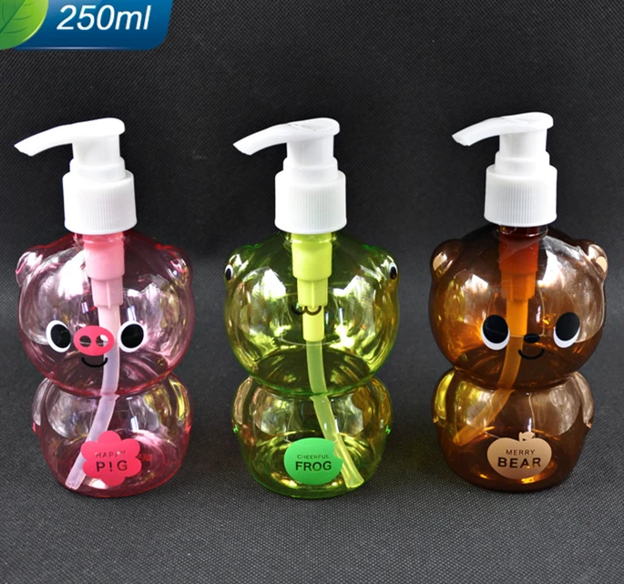 250ml Cute Hand Washing Liquid Bottle For Children,pink Plastic Bottle