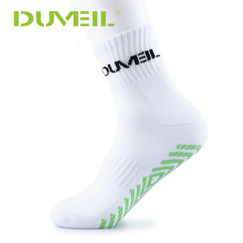 DUVEIL Для мужчин; противоскользящие Booster спортивные носки помочь упражнения высокие чулки для Runnuing буфером для прыжок в длину студентов