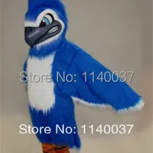 Талисман длинные волосы плюшевый материал свирепый синий Джей талисман костюм хорошее качество пользовательские Mascotte наряд костюм вечерние карнавальные