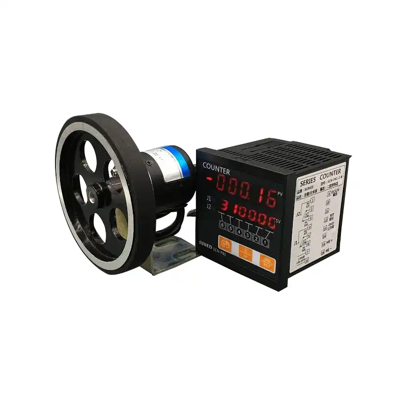 Roller Wheel Length Position Meter Measuring Pulse Rotary Encoder High