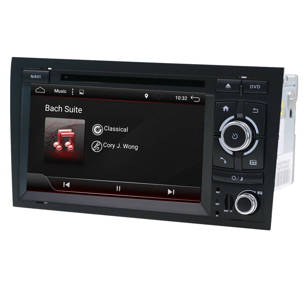 Discount Octa 8 core 2 Din Car Multimedia Player GPS Android 9 DVD Automotivo For Audi/A4/S4 2002-2008 Radio Quad Cores RAM 2GB ROM 32GB 3