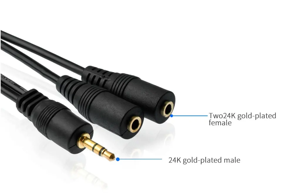 3.5mm Jack Male to 2 Female Headphone Splitter Audio Cable 3.5mm Splitter Adapter Aux Cable for iPhone Samsung MP3 Playe (11)