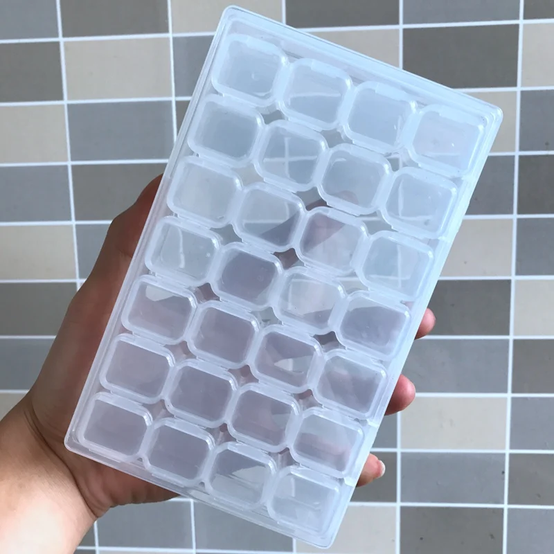 28 Slots Diamond Embroidery Box Diamond Painting Accessory Case