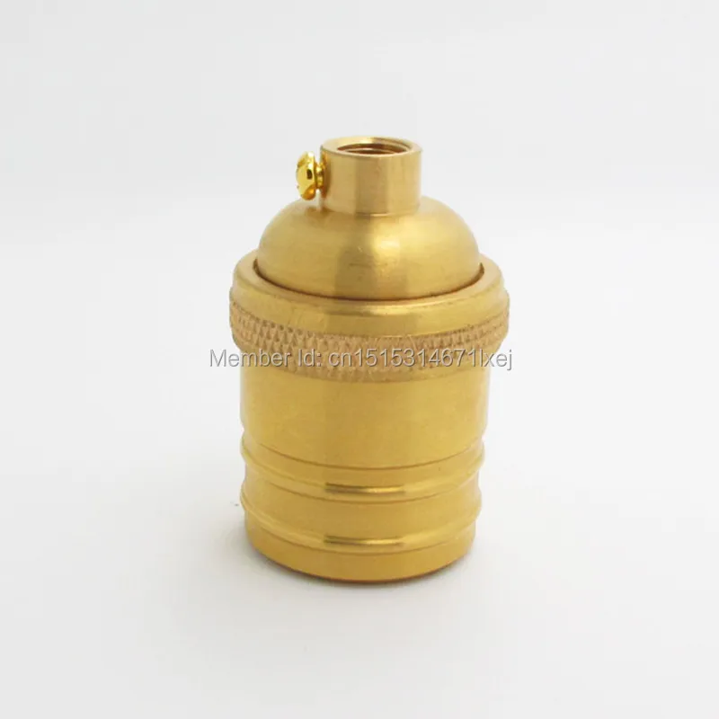 Buy free shipping keyless Brass Screw bulb Socket Vintage Copper Lamp Holder