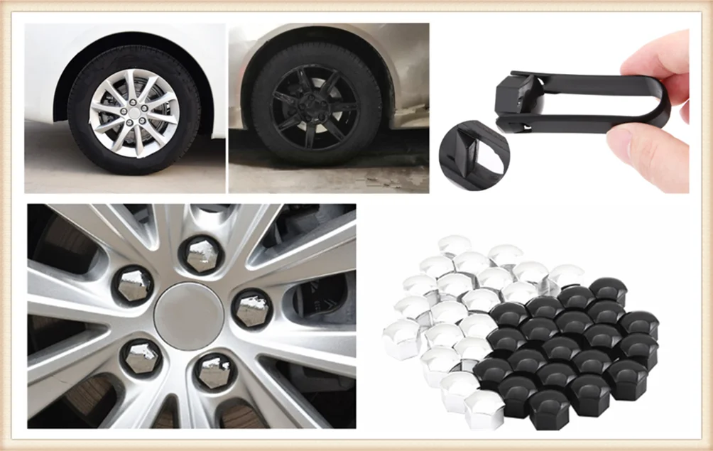 20Pcs car screw bolt wheel decorative nut cap various sizes for Toyota 4Runner Sienna Sequoia Prius GR Camry i-TRIL | Автомобили и