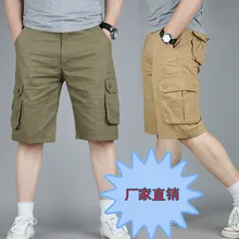 100% baumwolle Billig Langlebig Mehrfach Armee Bermuda Military Cargo-Shorts männer Plus Größe 42 44 46 Khaki Schwarz Braun Olivgrün