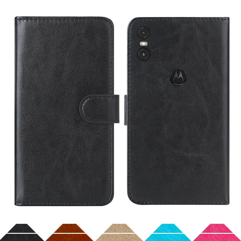 Luxury Wallet Case For Motorola One PU Leather Retro Flip Cover Magnetic Fashion Cases Strap | Мобильные телефоны и