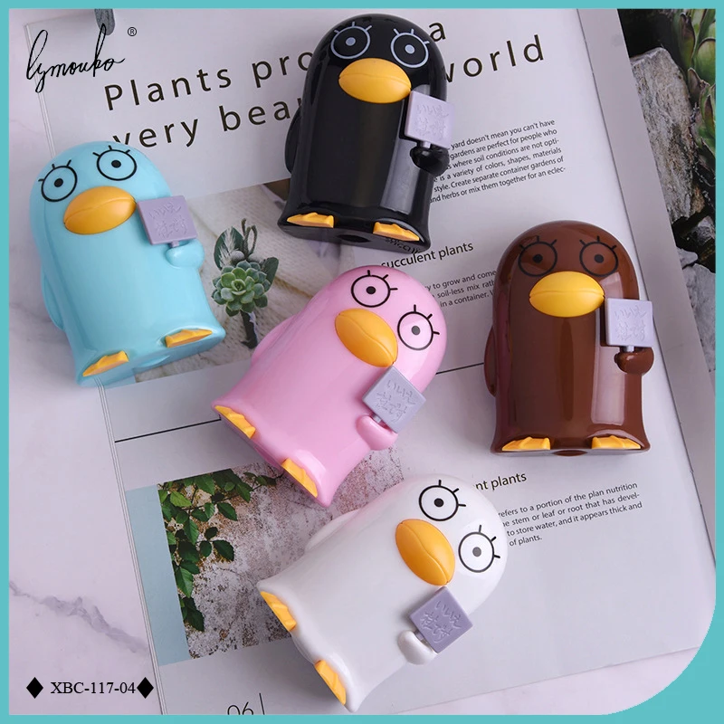 Lymouko дизайн милый пингвин утка с зеркальным контейнером контактные линзы коробка для комплекта для женщин подарок для девочек чехол для контактных линз
