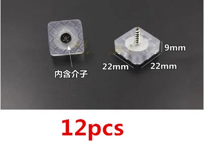 1 упаковка резиновых мебельных гвоздей, напольные протекторы для ног стула, мебельные ножки для стола, резиновые накладки для ног, фурнитура, аксессуары - Цвет: E              12pcs