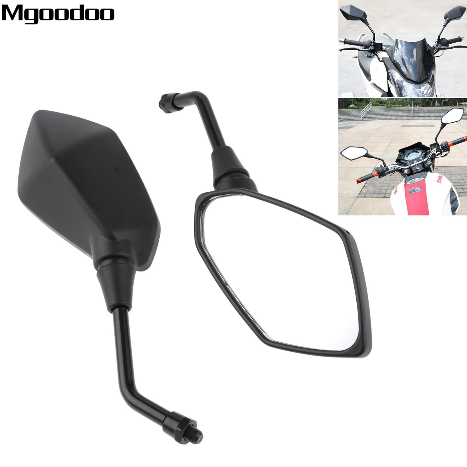 Buy 10mm Big Size Glass Motorcycle Mirror Universal