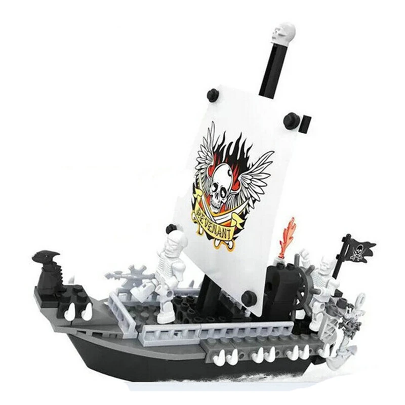 

Compatible with Legoings Model Building Blocks kit 27404 129pcs City Pirate Ship Brick Toy & hobbies