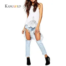 Kancoold Фройнд Лох zerrissene Джинсы для женщин Frauen Hosen Демин потерять Винтаж Джинсы для женщин Мех животных Madchen высокое Taille Повседневное Hosen weib oct17