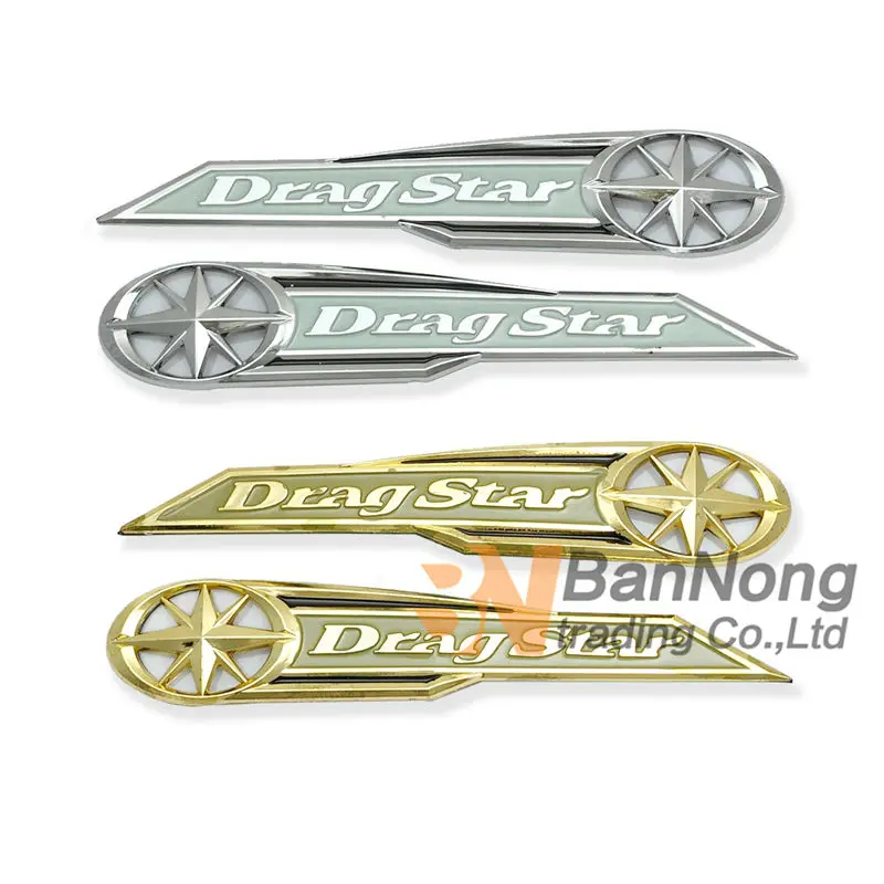 1 Pair Free Shipping Motorcycle 3D Fuel Tank Decals Oil Stickers For YAMAHA Drag Star XVS400 Vstar DS400 DS250 DS1100 | Автомобили и