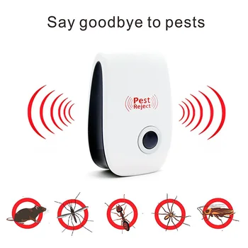 

Ultrasonic Pest Repeller Mosquito Pest Reject Electronic Anti Rodent Mouse Insect Repellent Mole Cockroach Mice Mosquito Killer