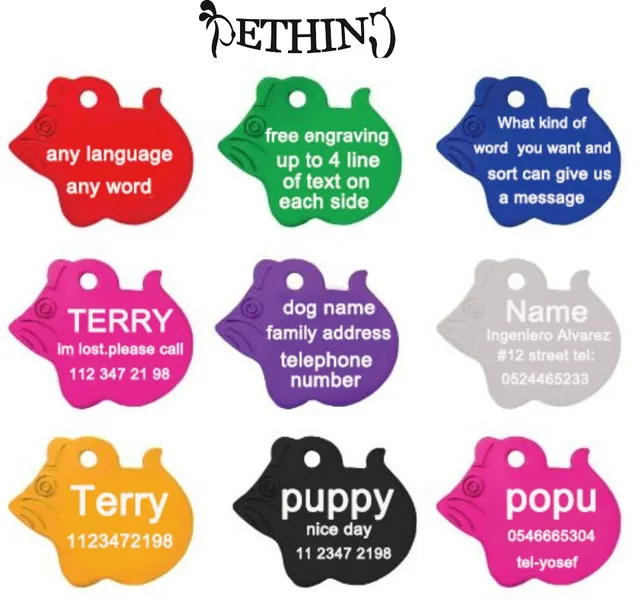 aliexpress com buy 2pcs lot pet identification tag dog name tag