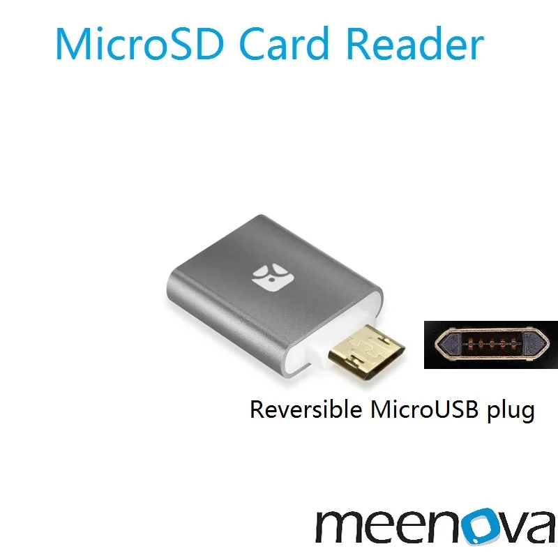 

Meenova Dash Micro - Mini MicroSD Card Reader for Android, OTG Reader, with Case & USB-MicroUSB Adapter, Xiaomi, Gopro, TV Box