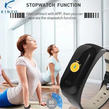 

Kinyo smart bracelet heart rate smart band bluetooth headset call reminder answer reject smart wristband for ios android phones