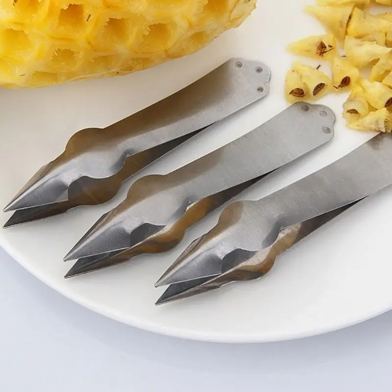 

Stainless Steel Descaler Cutting Clip Pineapple Peeler Stainless Steel Pineapple Seeder Pineapple Eye Peeler Kitchen