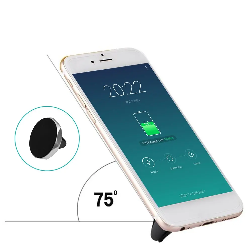 

A1 Prismatic Car Air Vent Magnetic Mount Holder Rotating Mobile Phone Magnetic Bracket Unique Reusable Magnet Suction Stand