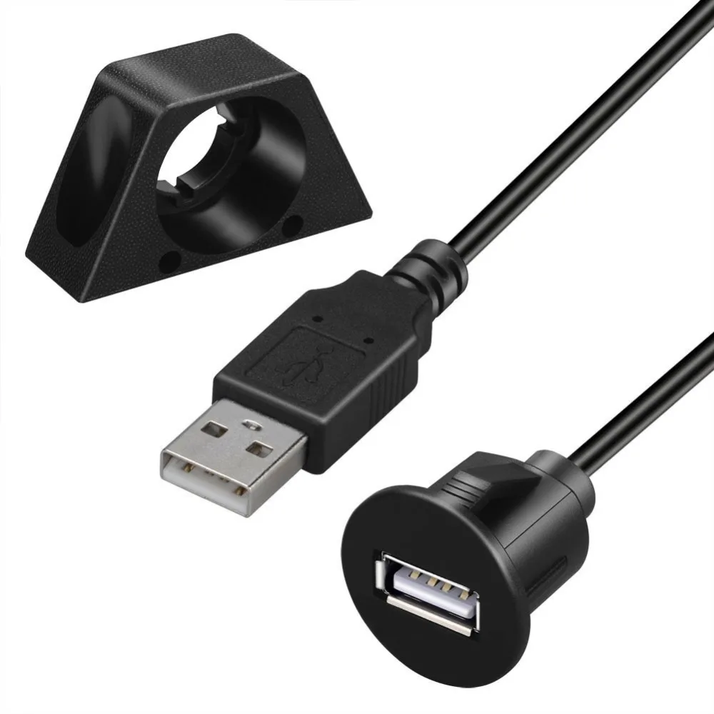 Удлинительный кабель LBSC с USB штекер гнездо AUX панель крепление для автомобиля