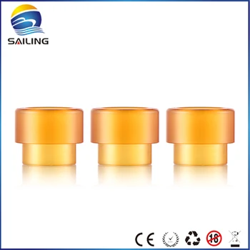 

Sailing Ecig PEI Derlin Drip Tips Mouthpiece Wide Bore Dual O Ring Stainless for Kennedy Goon RDA 528