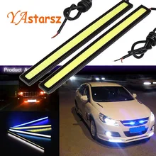 Hot 2X 17cm super bright LED COB pure white car automatic driving DRL daytime running lights waterproof bar zone DC12V