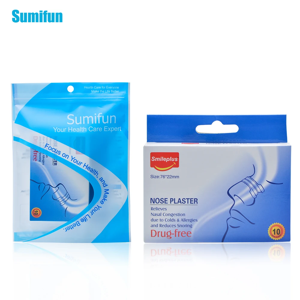 10Pcs Sumifun Breathe Right Nasal Strips Anti Snoring Sleep Snoring