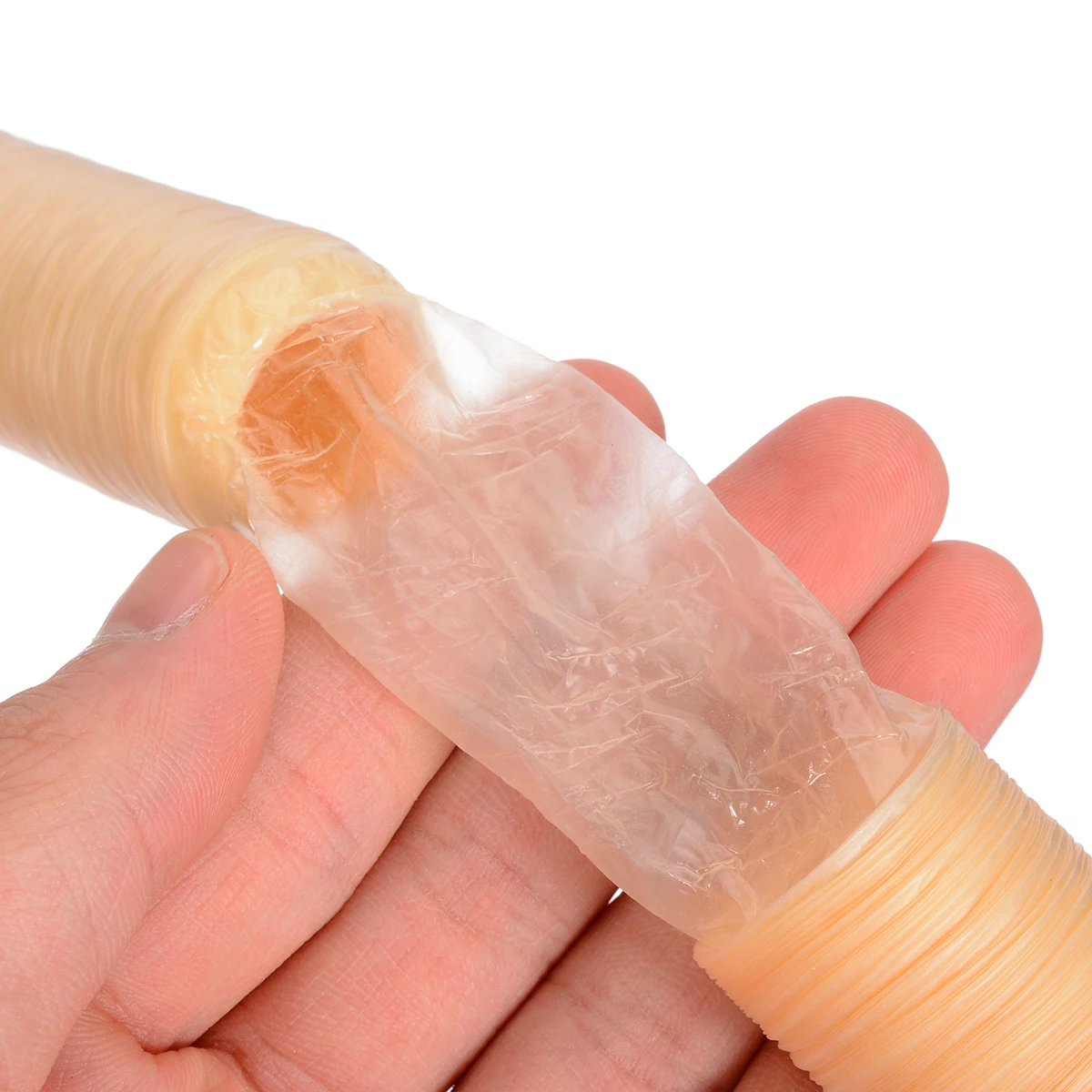 1Pc Natural Roast Sausage Collagen Casings Healthy Collagen Shell Skins 14M*26mm for Making Smoked Oor Fresh Roast Sausage