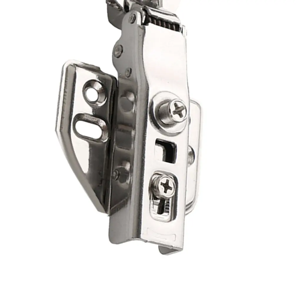 2pcs Pure 304 Stainless Steel 1.2 Self Dump Straight Arm Hydraulic Blister Hinge Buffer Damping Cabinet Door Detachable Hinge