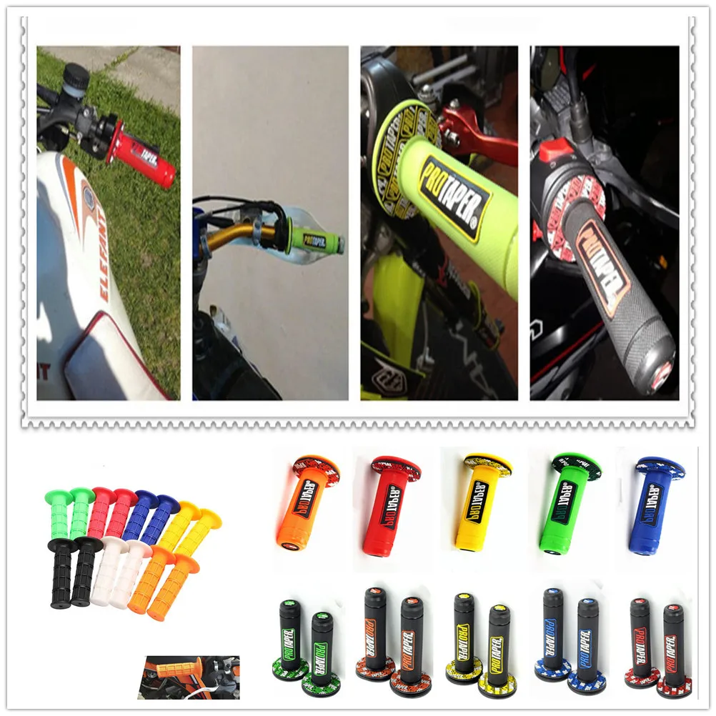 

Handle Grip motocross Motorcycle Rubber plastic Hand Grips FOR HONDA CR125R 250R YAMAHA YZF R15 XT660 1300 R6S