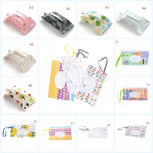 Liseng 3 Pcs Portable Wet Wipe Pouches Dispenser Eco Friendly Reusable Baby Travel Diaper Wipe Carrying Case Holder