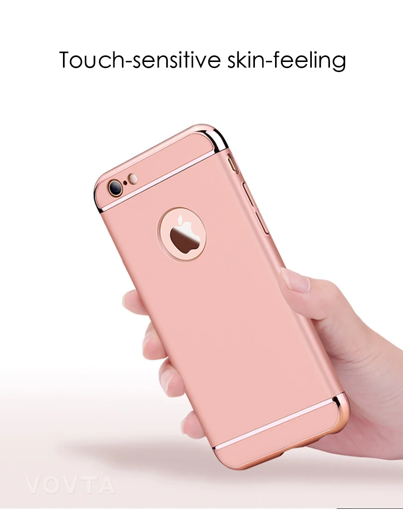 Luxury Plating Scrub Protective case For iPhone 6s 6 Cover Bumper On The for iPhone 5 5S SE Case 6s 6 plus Anti-knock Shell7