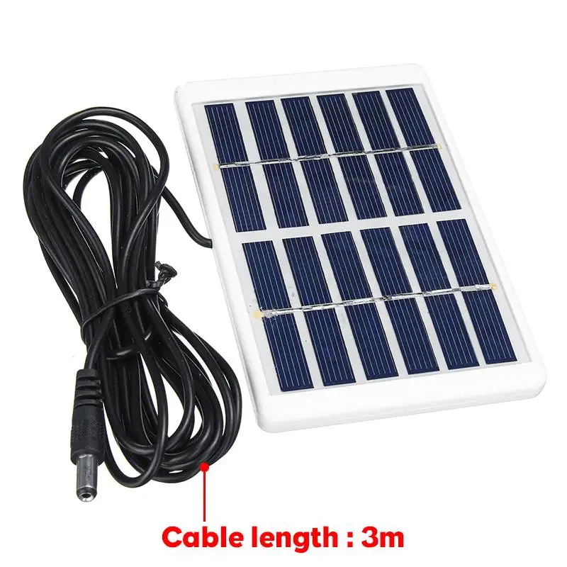 Портативная солнечная панель 5 Вт 5 В, уличная Солнечная зарядная панель, 3 метра, кабель для скалолазания, быстрое зарядное устройство, поликремниевый планшет, солнечный генератор