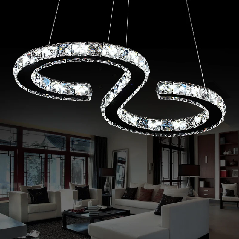 Modern LED Crystal Chandelier Lights Lamp For Living Room Cristal Lustre Chandeliers Lighting Pendant Hanging Ceiling Fixtures